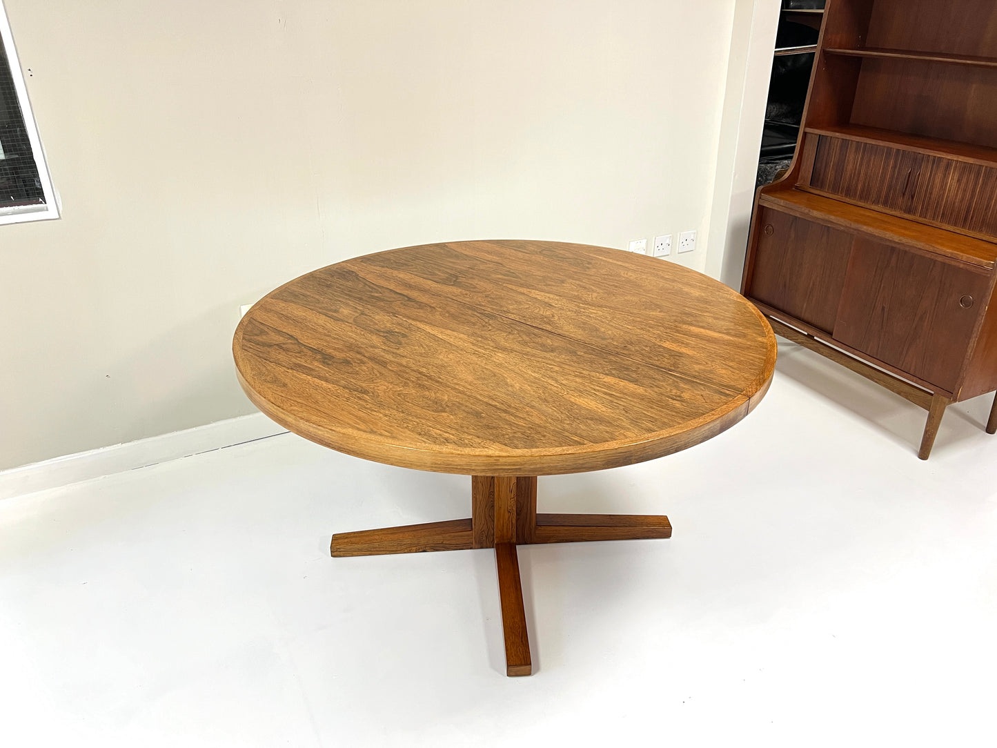 CJ Rosengaarden, Mid Century Danish Rosewood Extending Dining Table