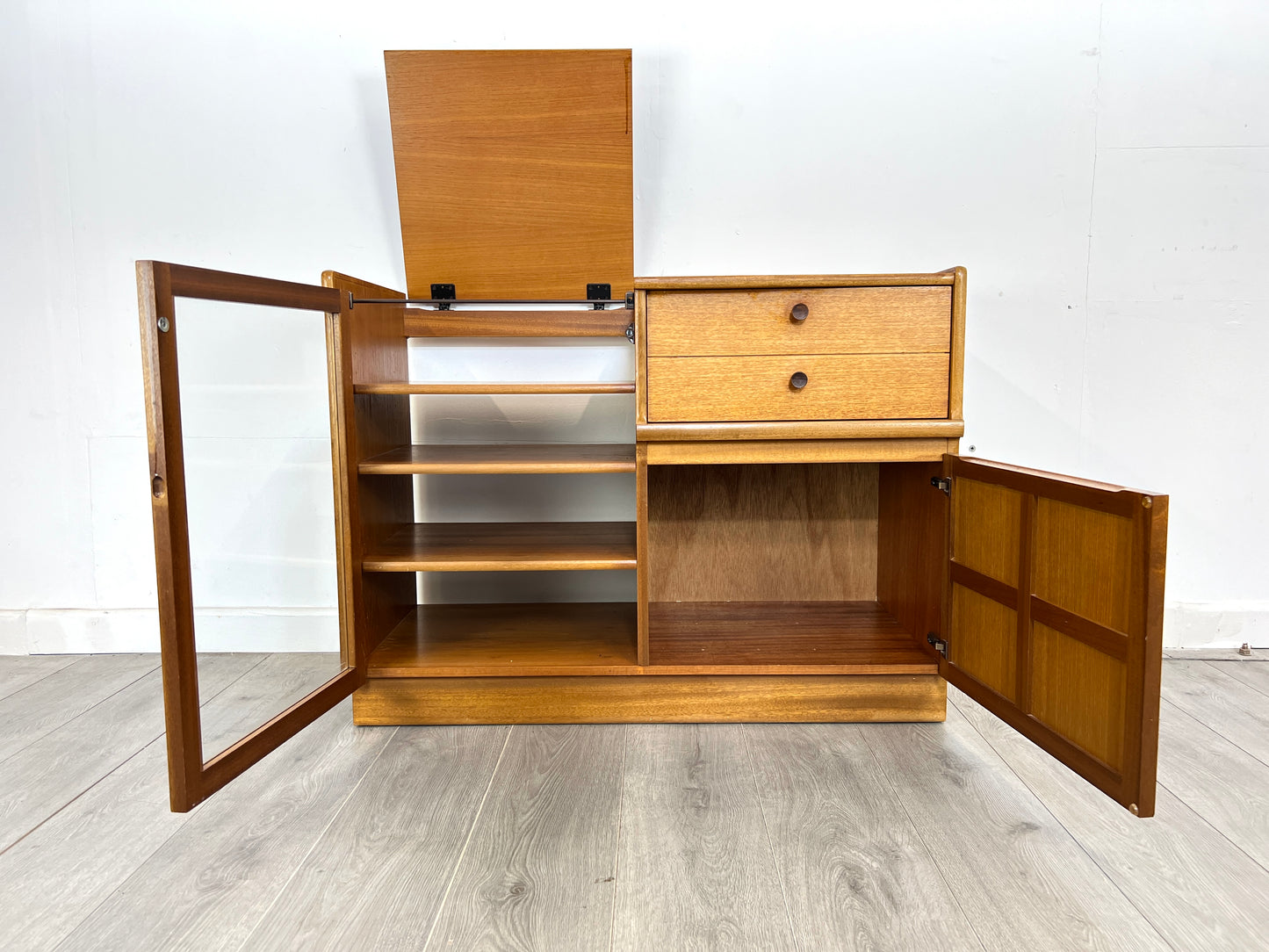 Nathan Squares, Vintage Teak Hi-Fi Cabinet