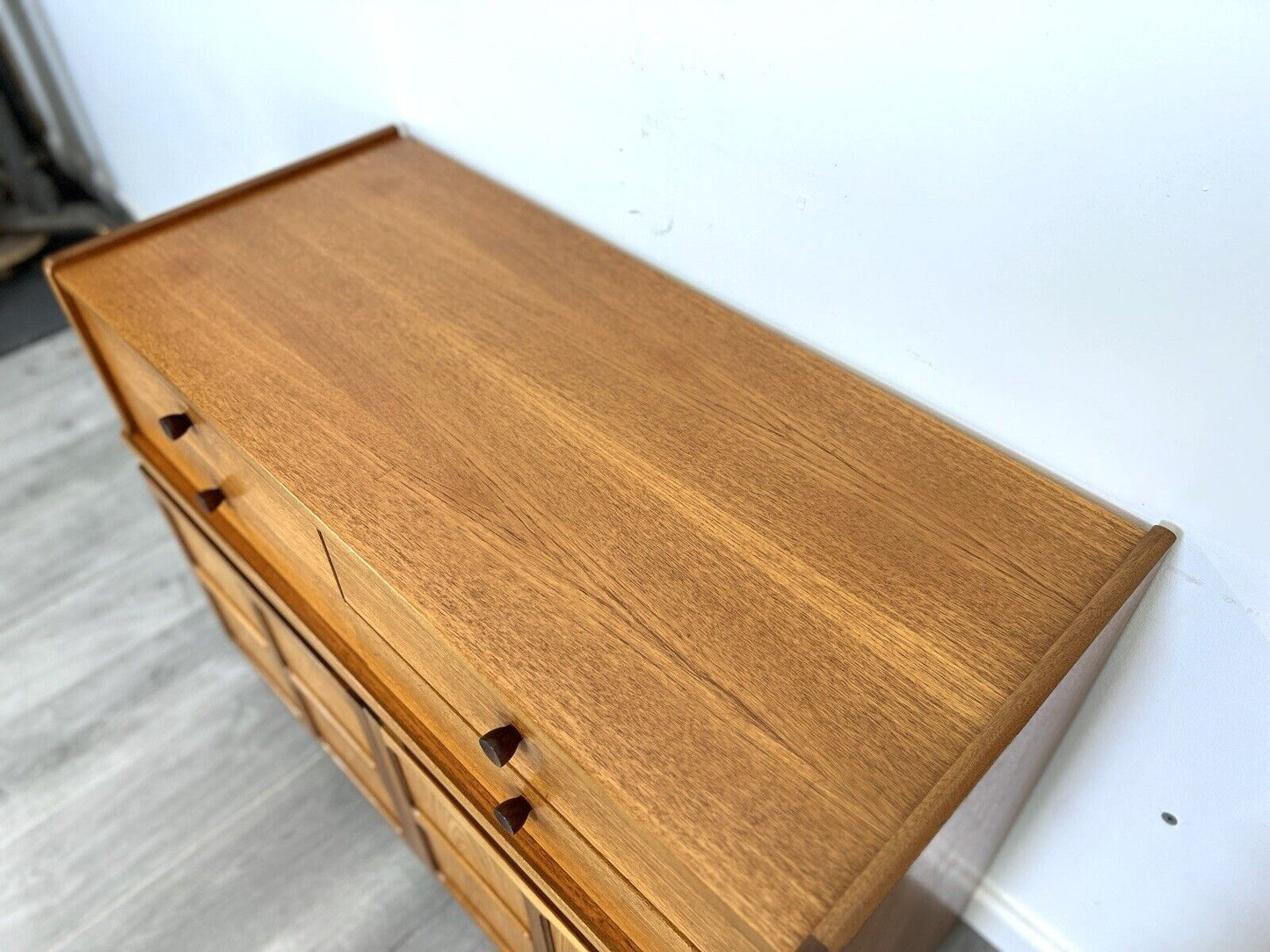 Nathan Squares, Mid Century Teak Compact Sideboard / Cupboard