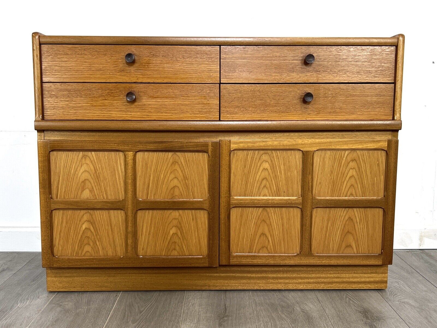 Nathan Squares, Mid Century Teak Compact Sideboard / Cupboard
