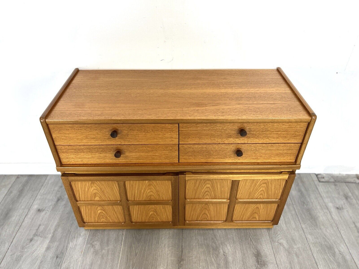 Nathan Squares, Mid Century Teak Compact Sideboard / Cupboard