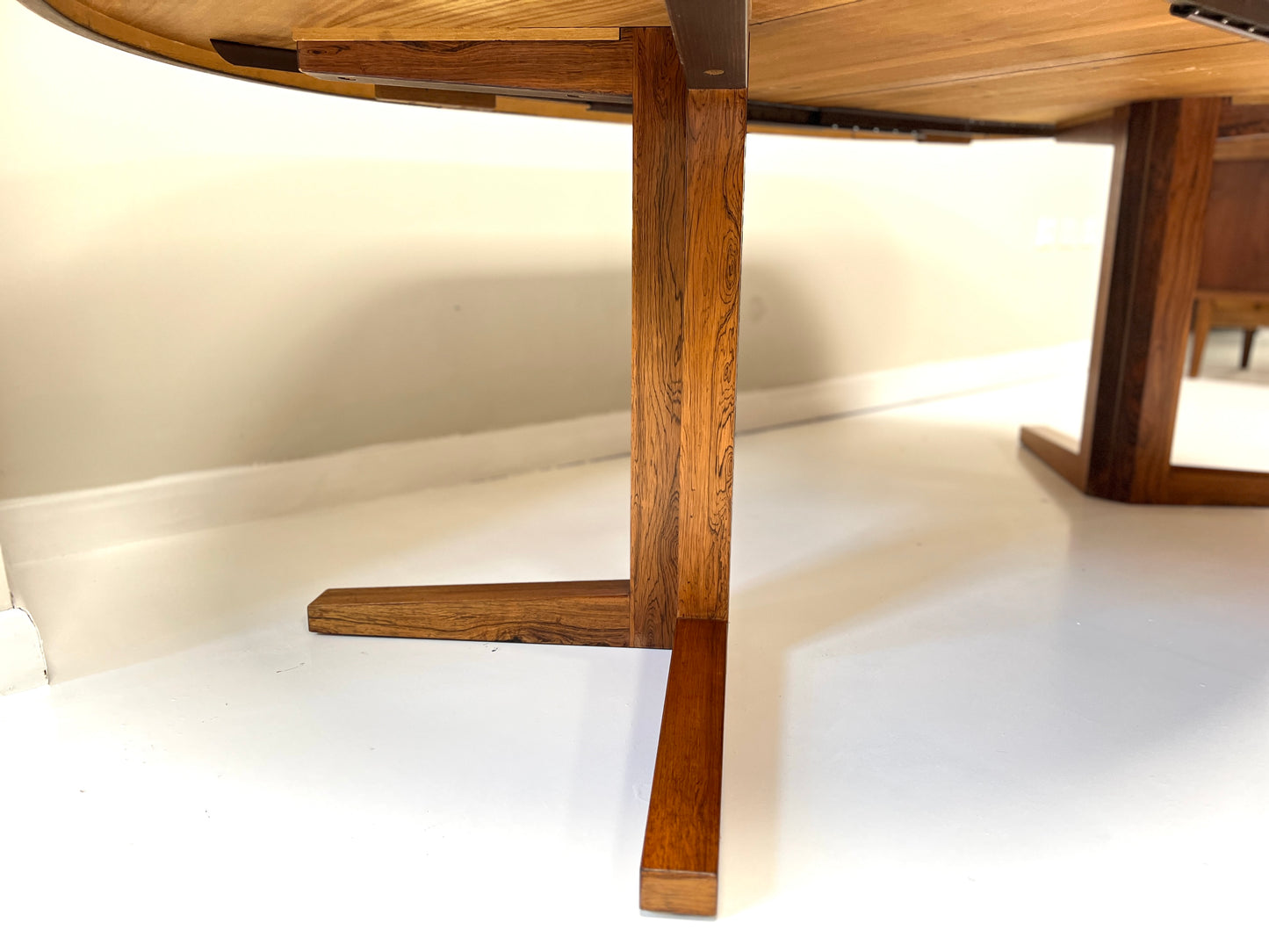 CJ Rosengaarden, Mid Century Danish Rosewood Extending Dining Table
