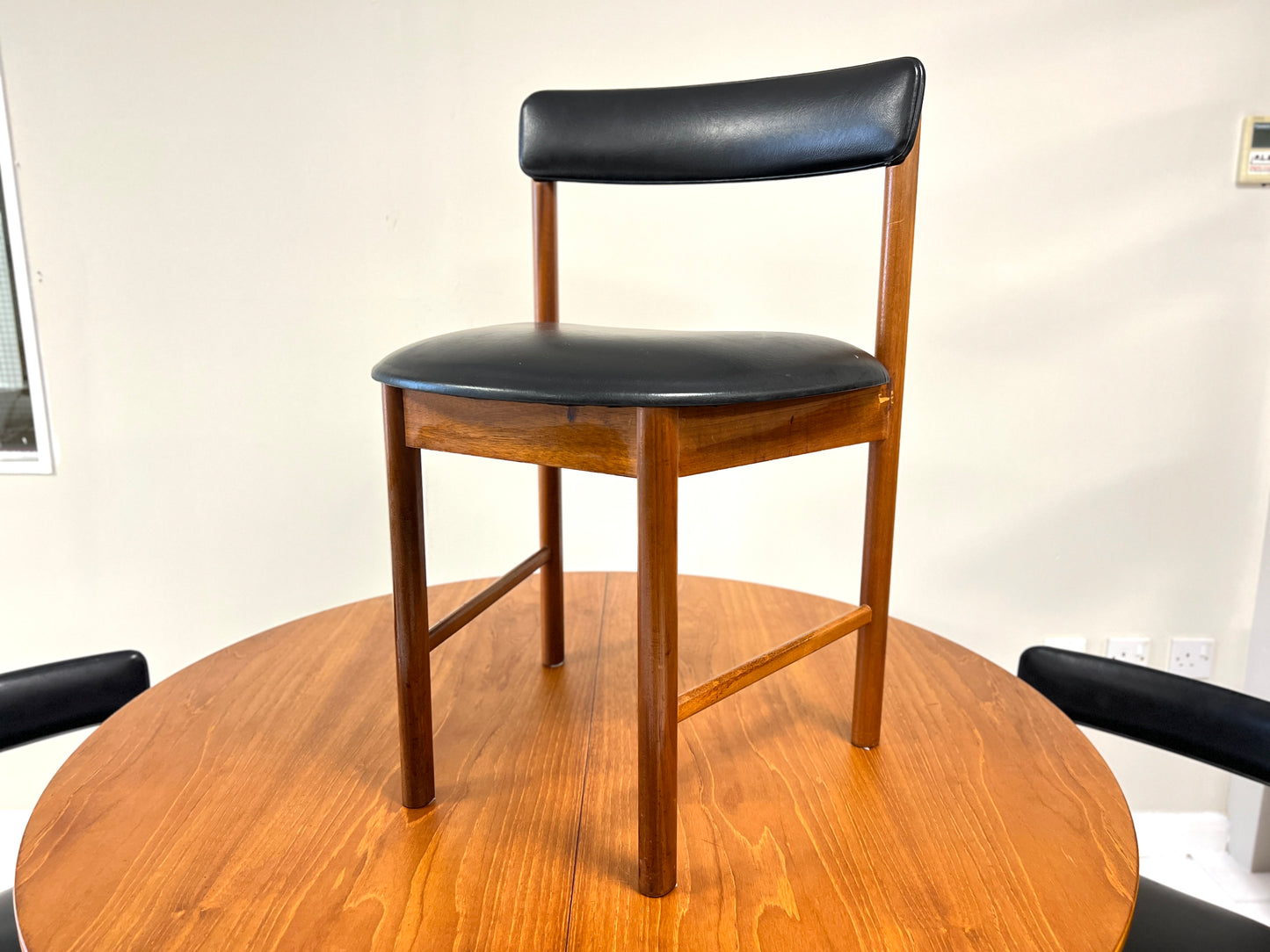 Mcintosh, Mid Century Tuck Under Extending Dining Table & Chairs