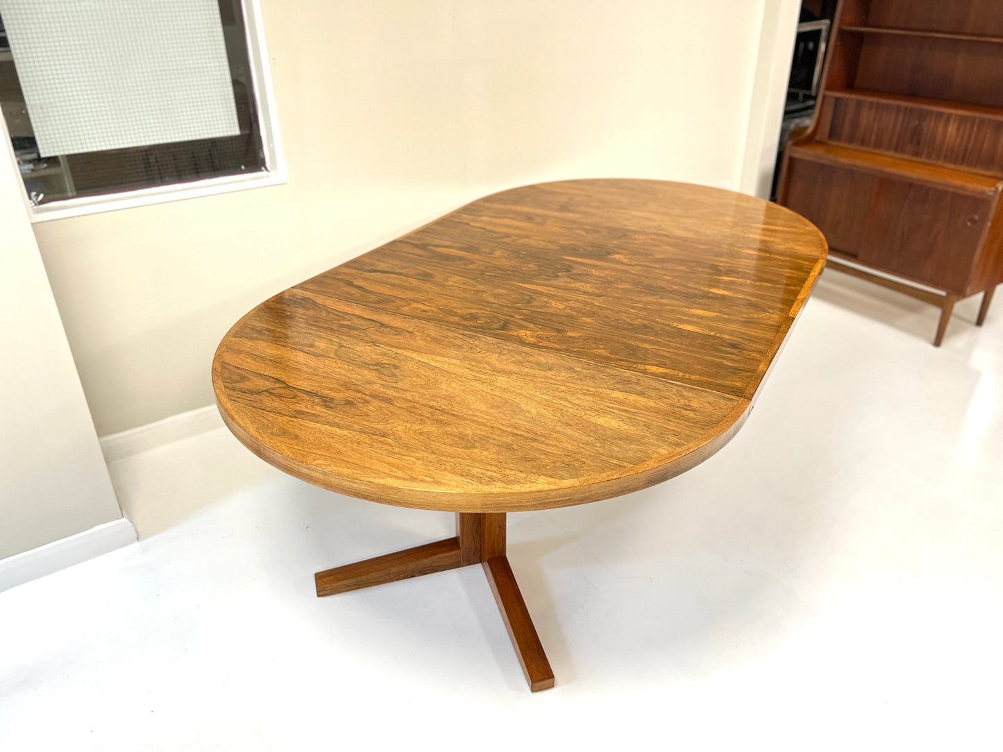 CJ Rosengaarden, Mid Century Danish Rosewood Extending Dining Table