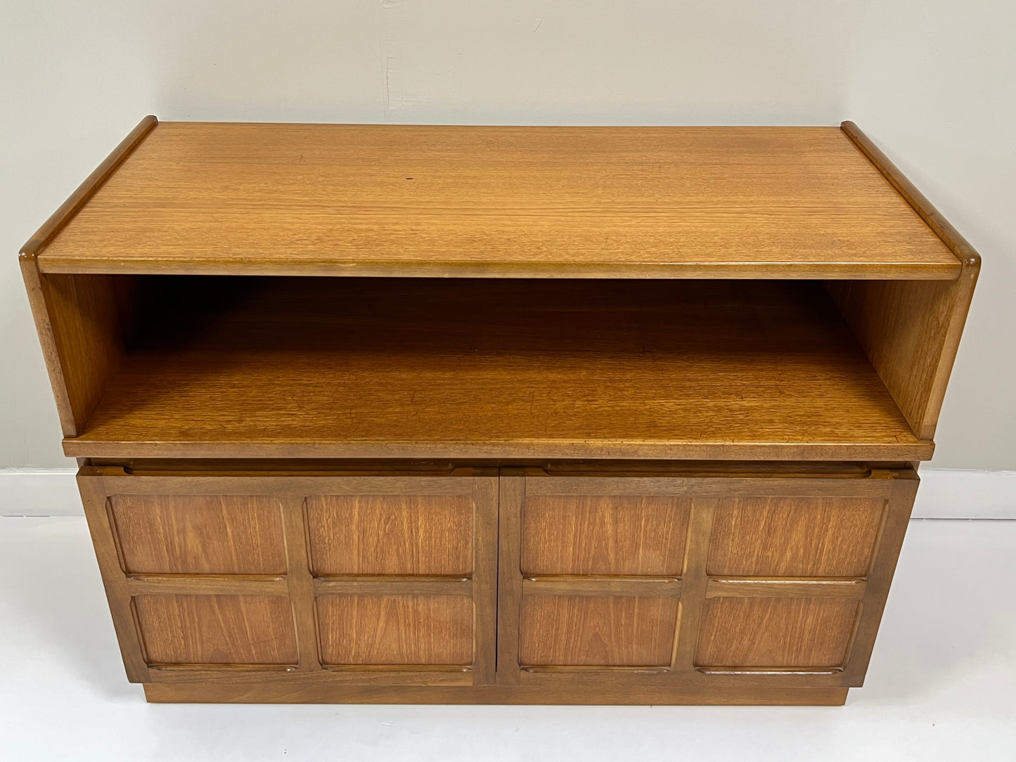Nathan Squares, Mid Century Teak Compact Sideboard / Cupboard