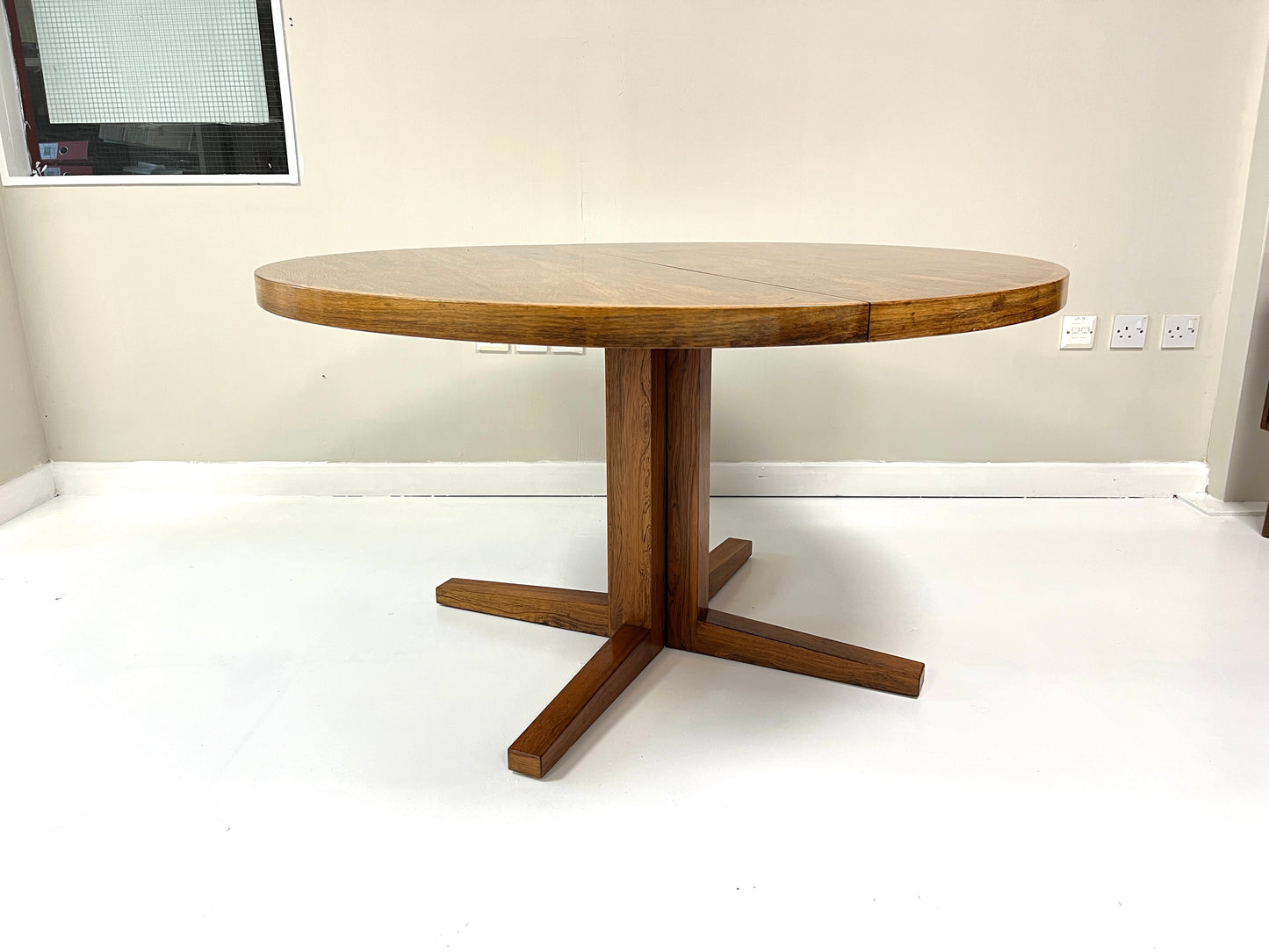 CJ Rosengaarden, Mid Century Danish Rosewood Extending Dining Table