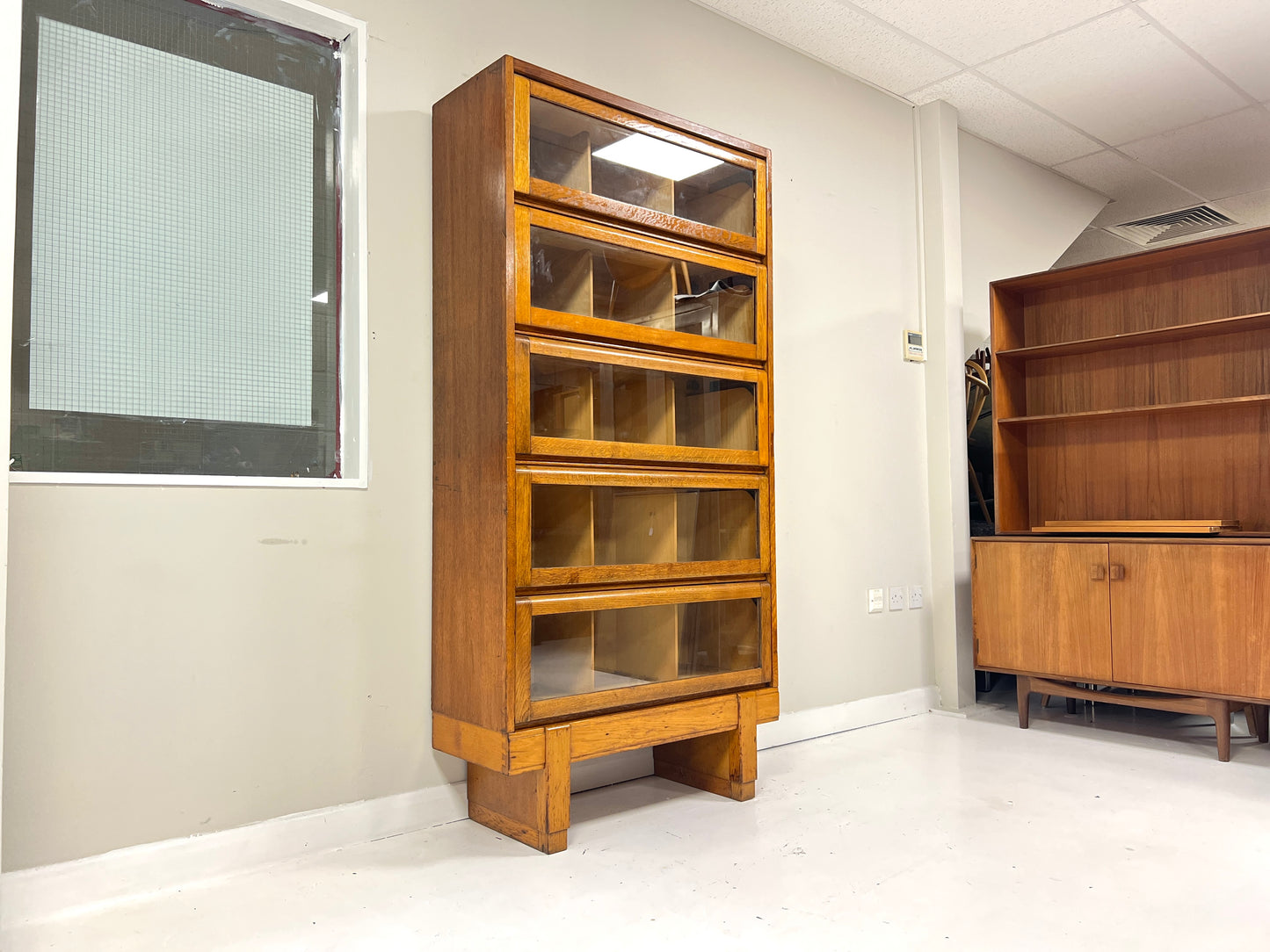Staverton, Vintage Oak Haberdashery Style Bookcase