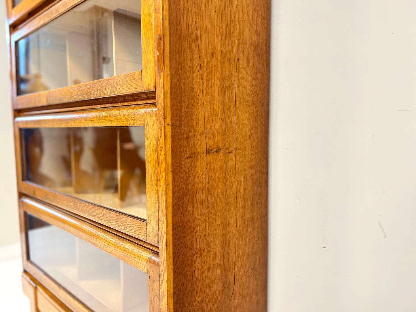 Staverton, Vintage Oak Haberdashery Style Bookcase