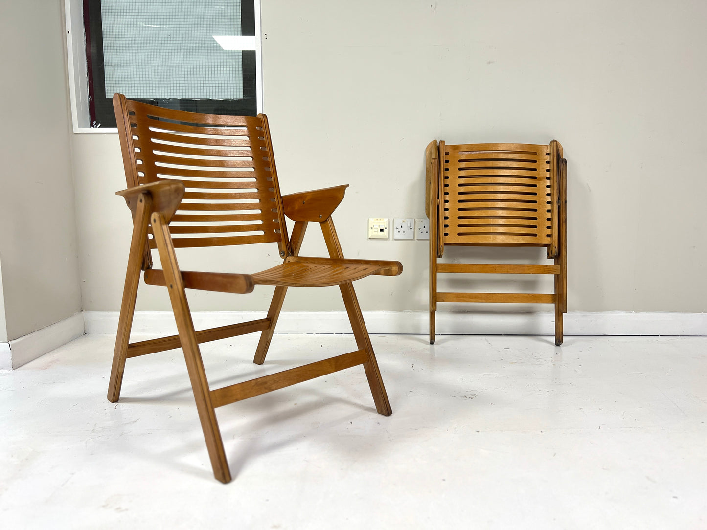 Niko Kralj for Stol, Vintage Beech Rex Folding Chair
