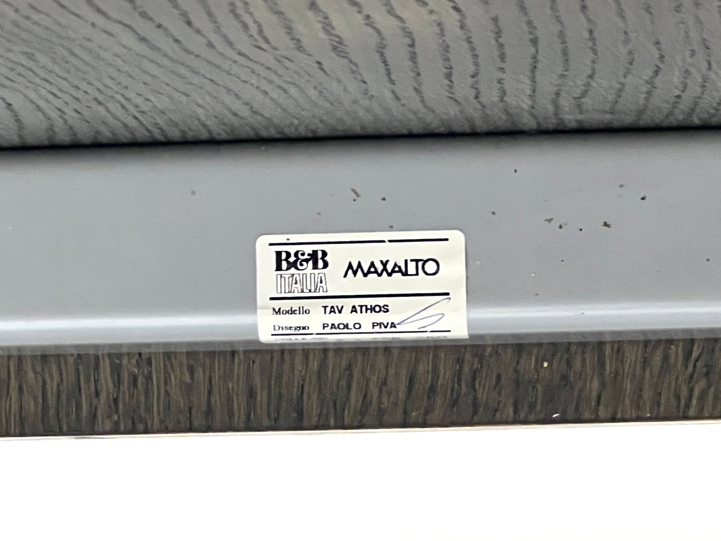 B&B Italia, Tav Athos Grey Dining Table
