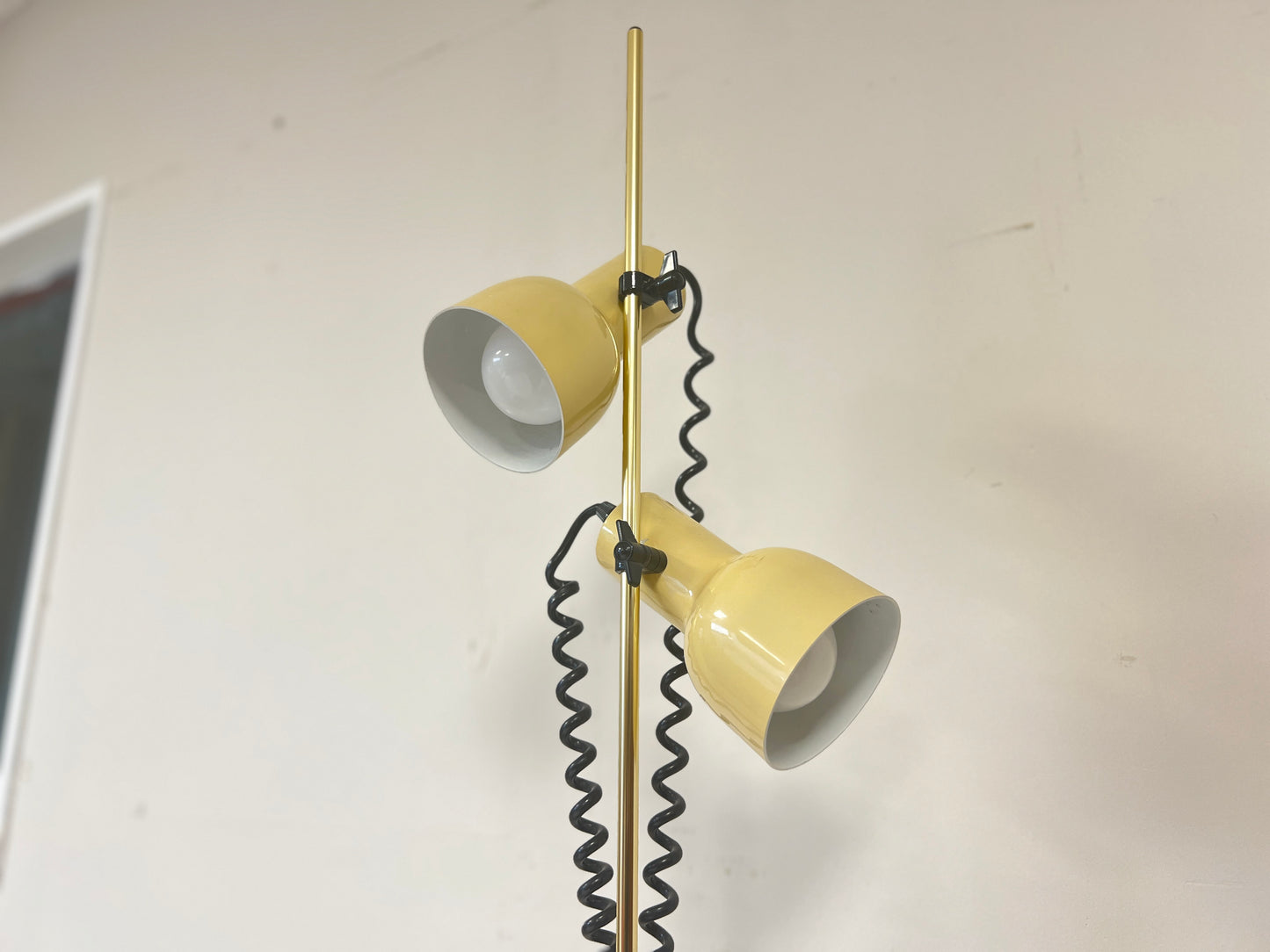 Vintage Cream Twin Spotlight Lamp