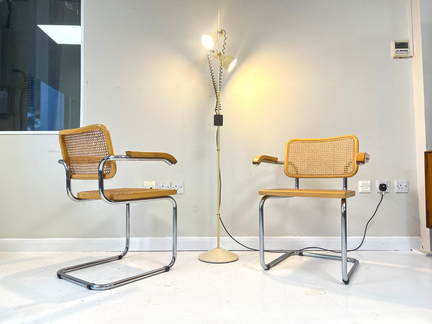 Pair of Marcel Bruer, Cesca B64 Dining Chairs