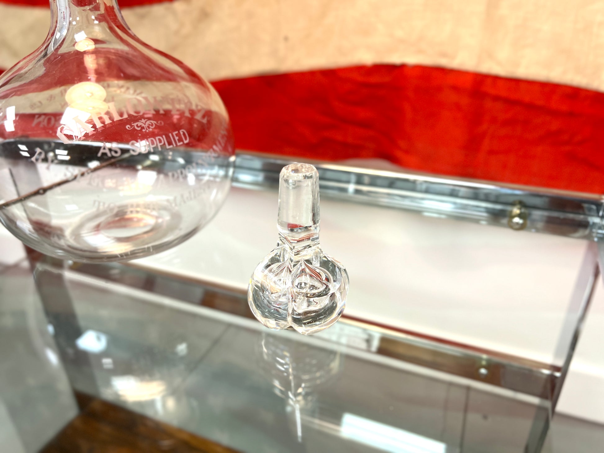 Carlowitz, Antique Glass Flagon/Decanter
