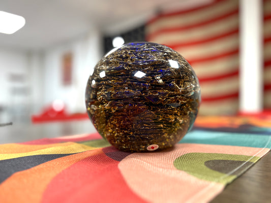 20th Century Frantisek Vizner Globular Glass Vase