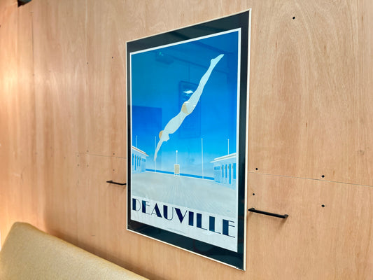 Razzia Deauville Diver Poster - RAF Productions 1982 (Framed)