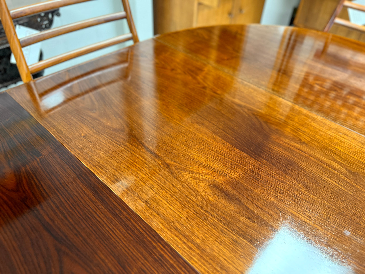 Danish Rosewood Extending Dining Table by CJ Rosengaarden
