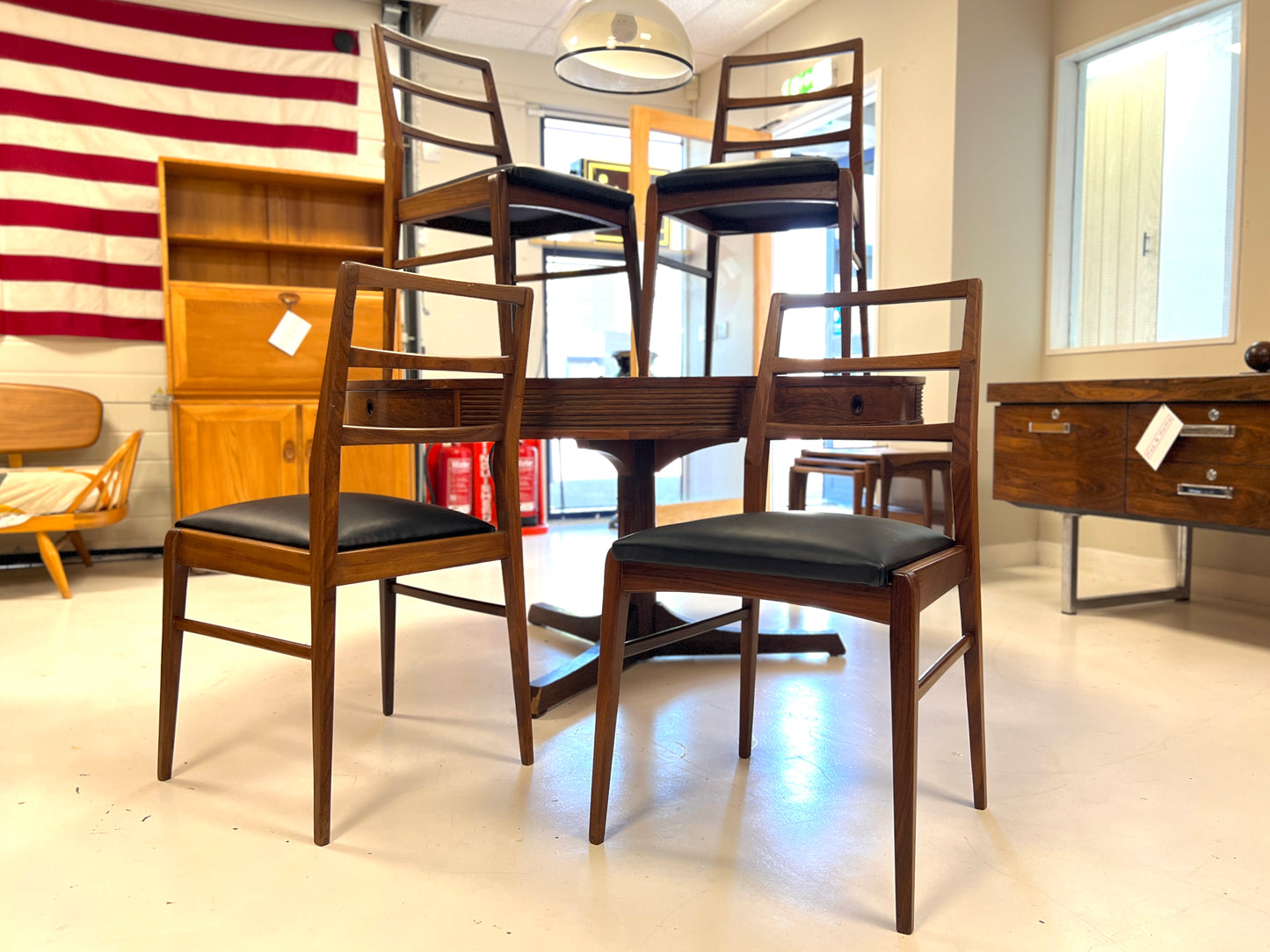 Set of 4 Richard Hornby for Fyne Ladye Dining Chairs