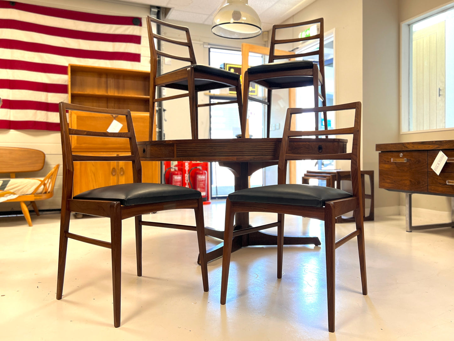 Set of 4 Richard Hornby for Fyne Ladye Dining Chairs