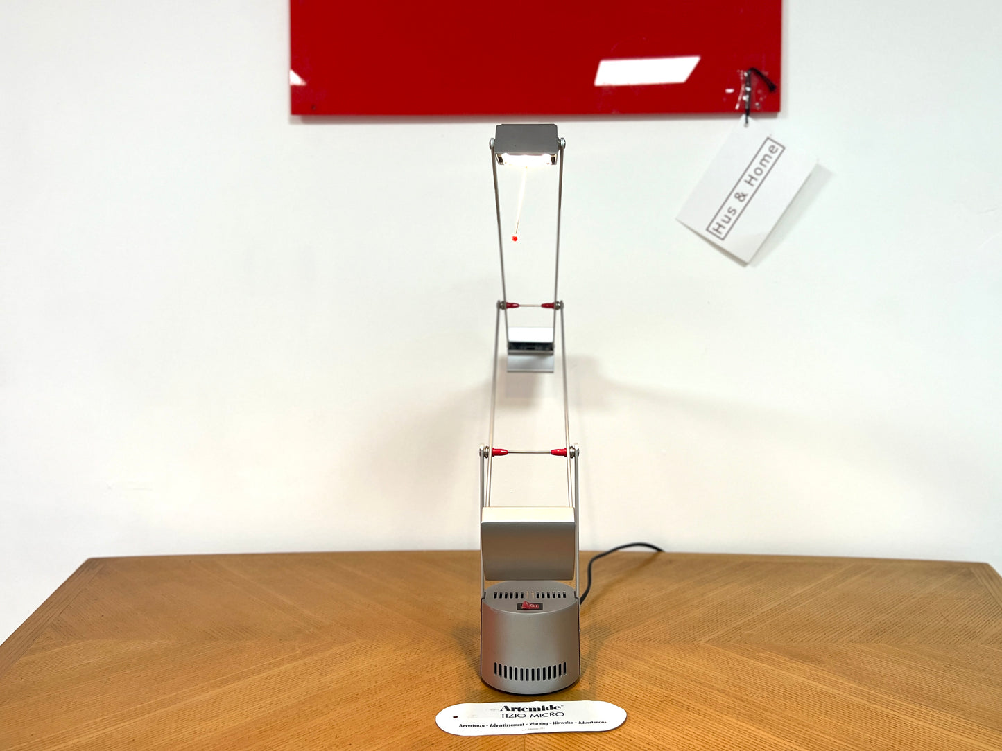 Tizio Micro Articulated Silver Lamp by Richard Sapper for Artemide