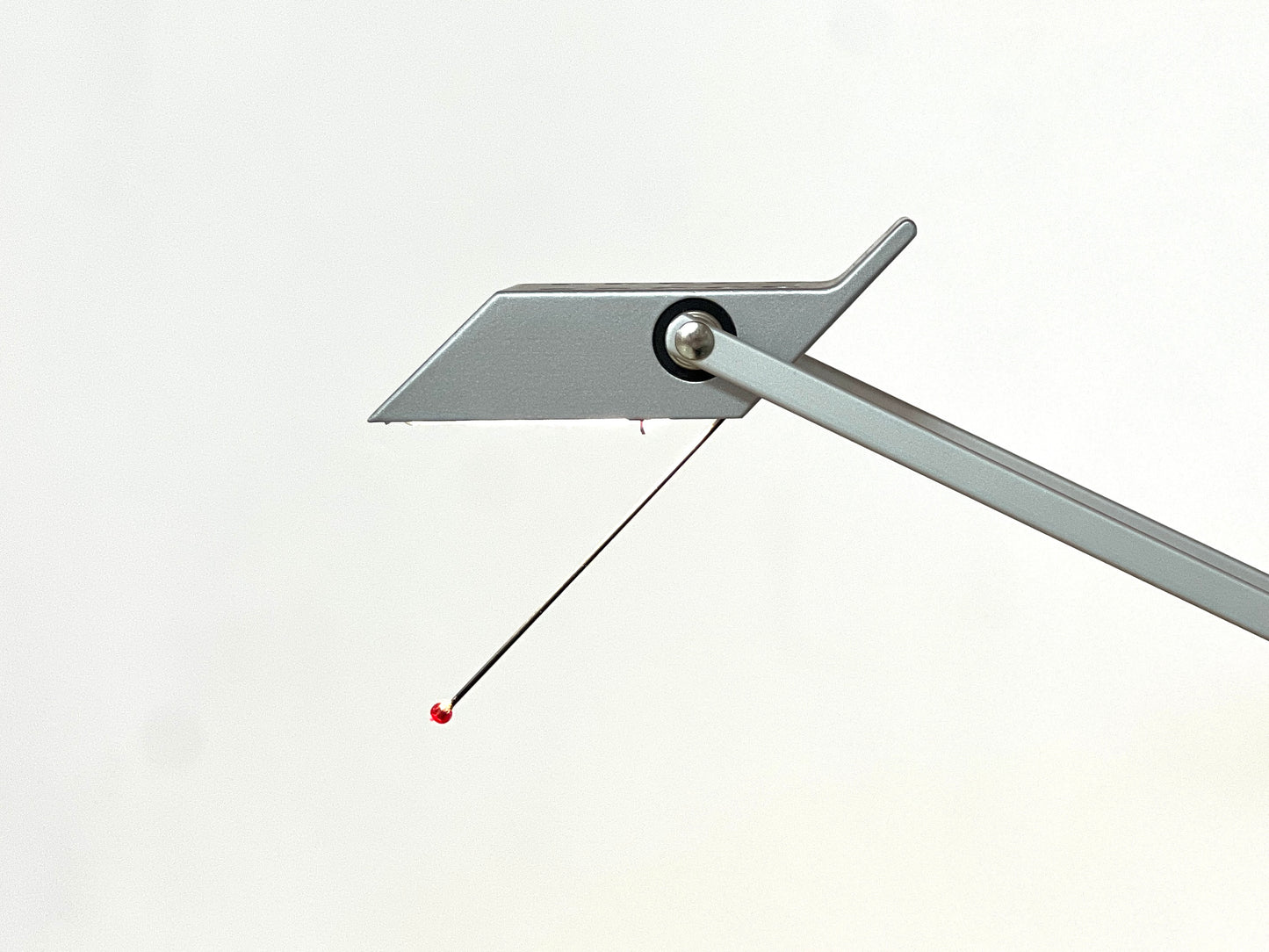 Tizio Micro Articulated Silver Lamp by Richard Sapper for Artemide