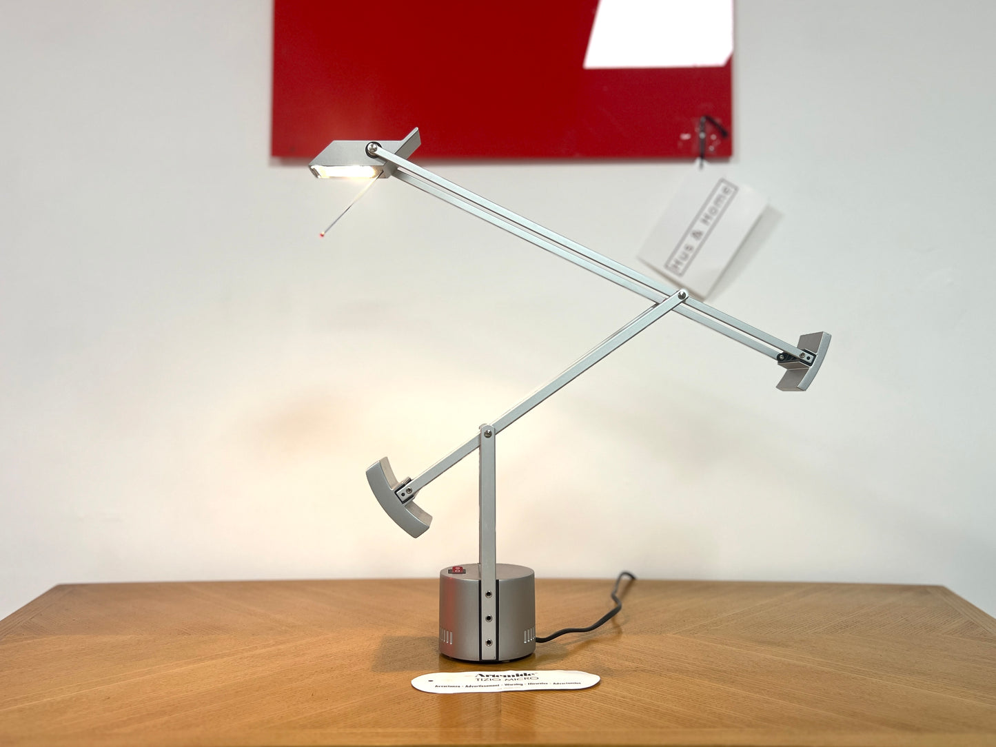 Tizio Micro Articulated Silver Lamp by Richard Sapper for Artemide