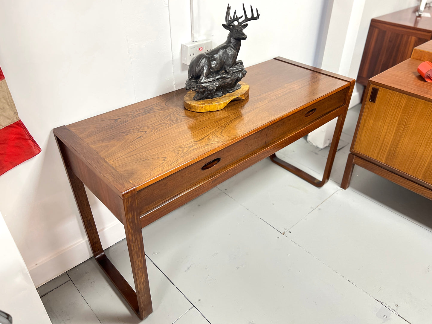 Gunther Hoffstead Rosewood Console Table for Uniflex