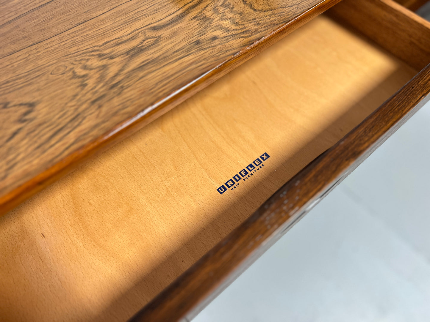 Gunther Hoffstead Rosewood Console Table for Uniflex