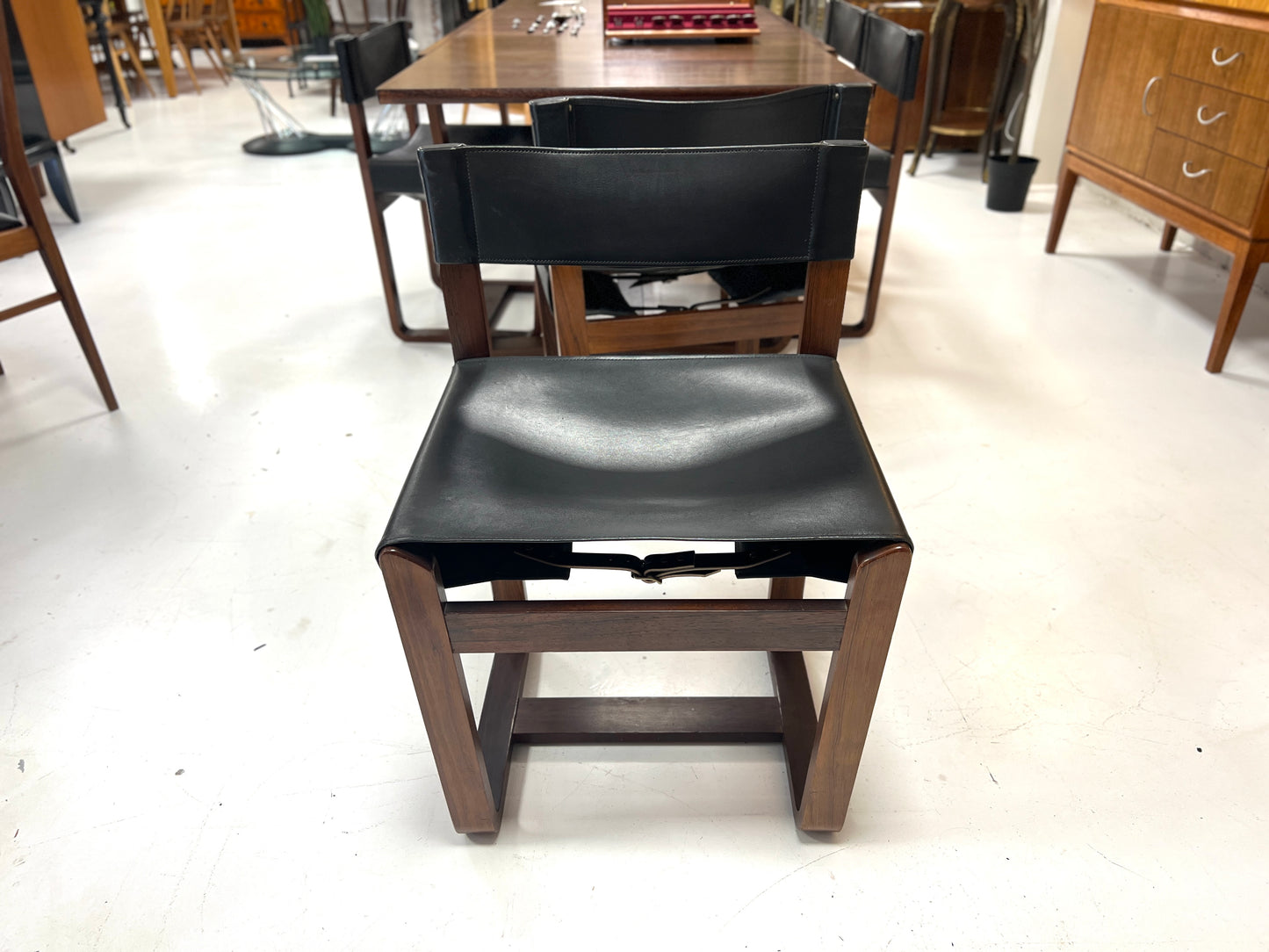 Gunther Hoffstead Rosewood Extending Dining Table & 6 Chairs for Uniflex