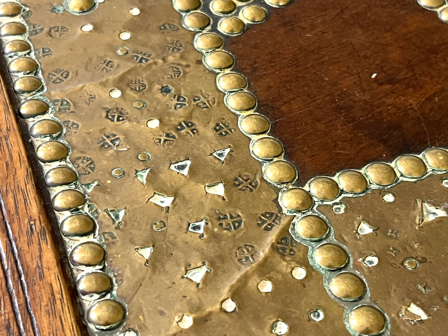 A Large 19th Century Teak and Brass Inlaid Zanzibar Chest on Stand