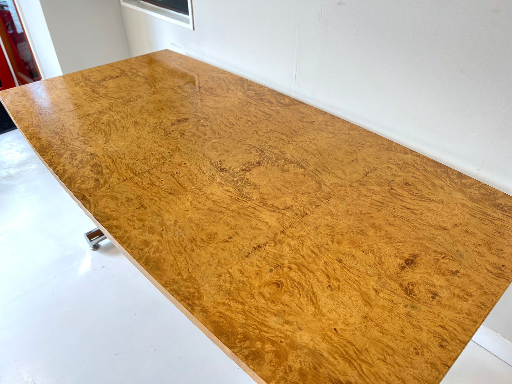 Pieff, 6 Seater Burr Maple Dining Table