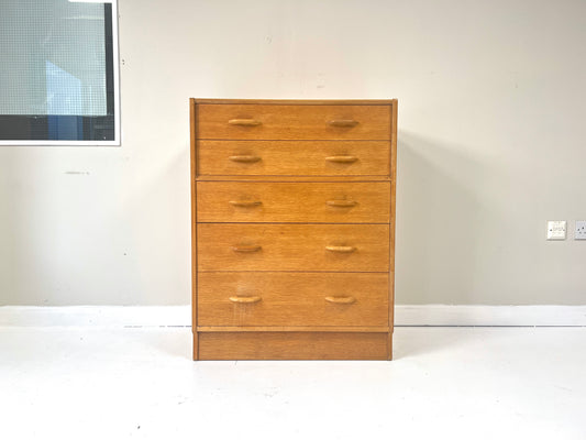 G Plan / E Gomme Brandon Set of 5 Chest Chest of Drawers