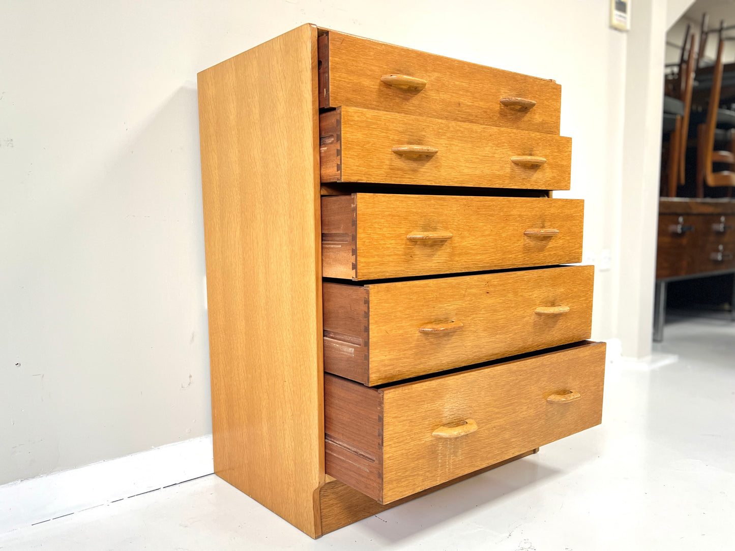G Plan / E Gomme Brandon Set of 5 Chest Chest of Drawers