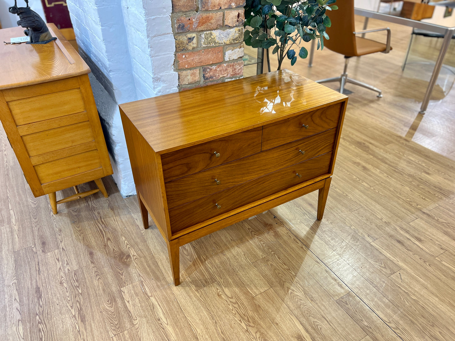 Peter Hayward for Uniflex, Mid Century, Walnut Chest of Drawers