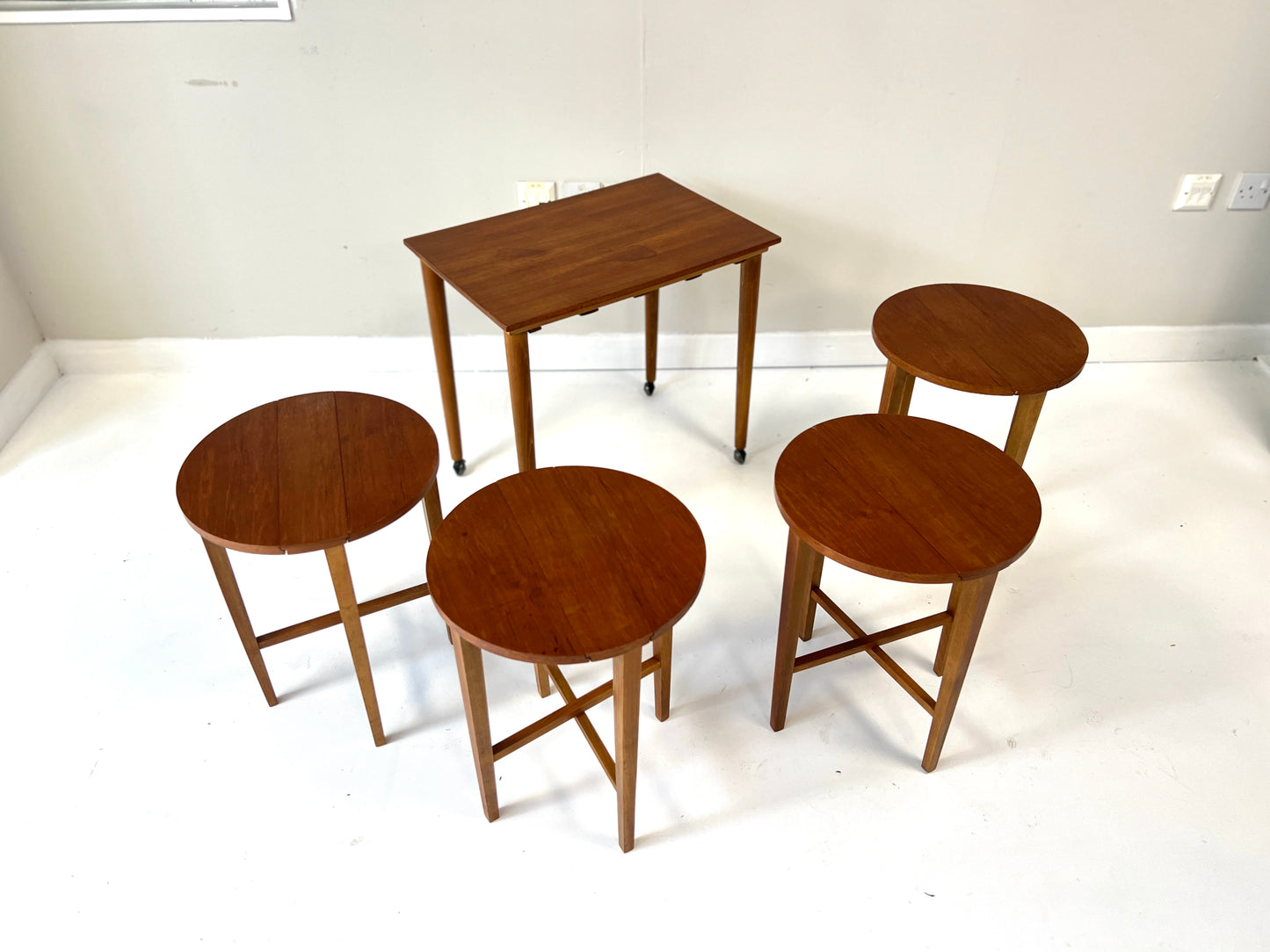 Poul Hundevad, Mid Century, Nesting Folding Tables
