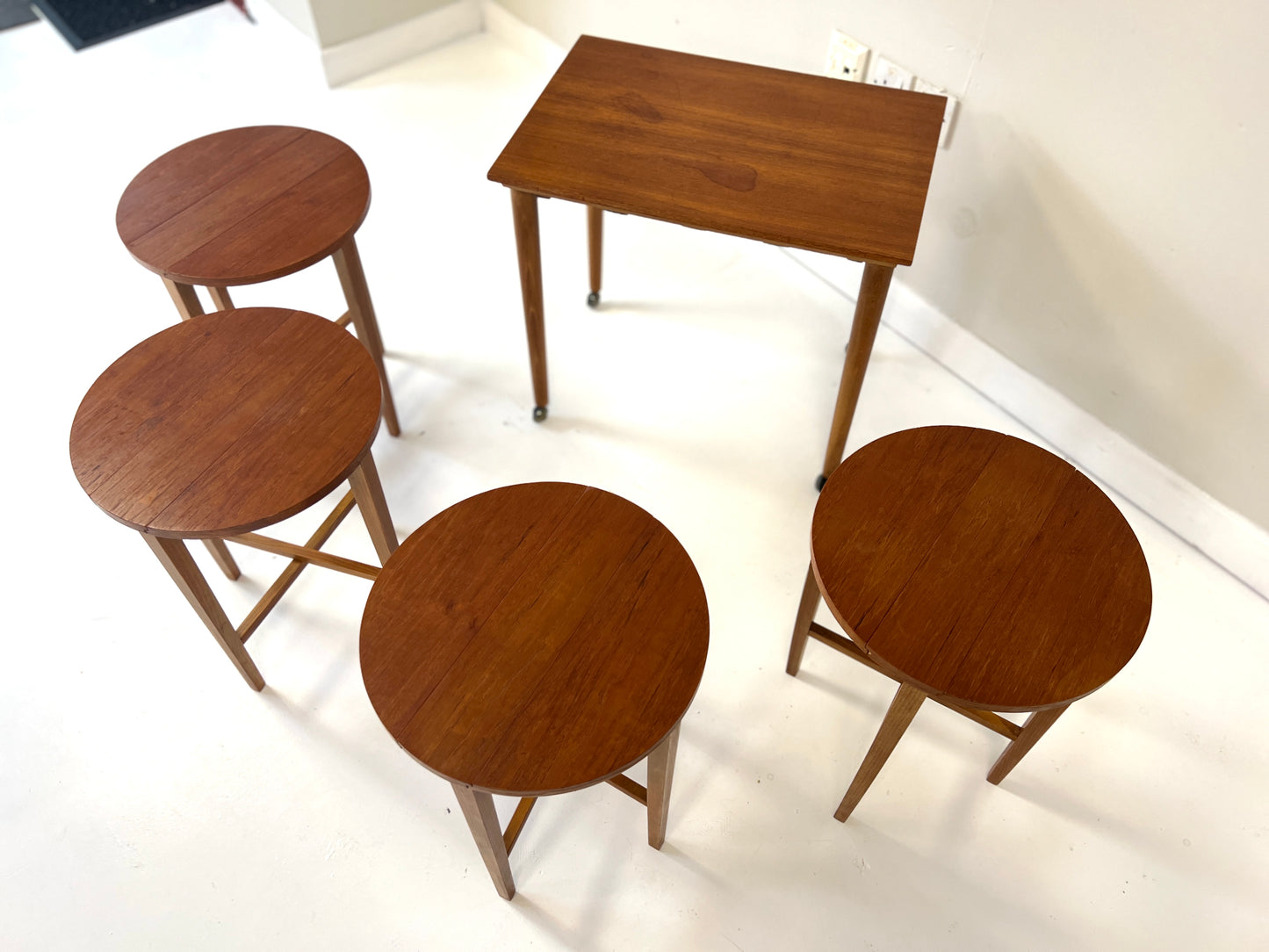 Poul Hundevad, Mid Century, Nesting Folding Tables