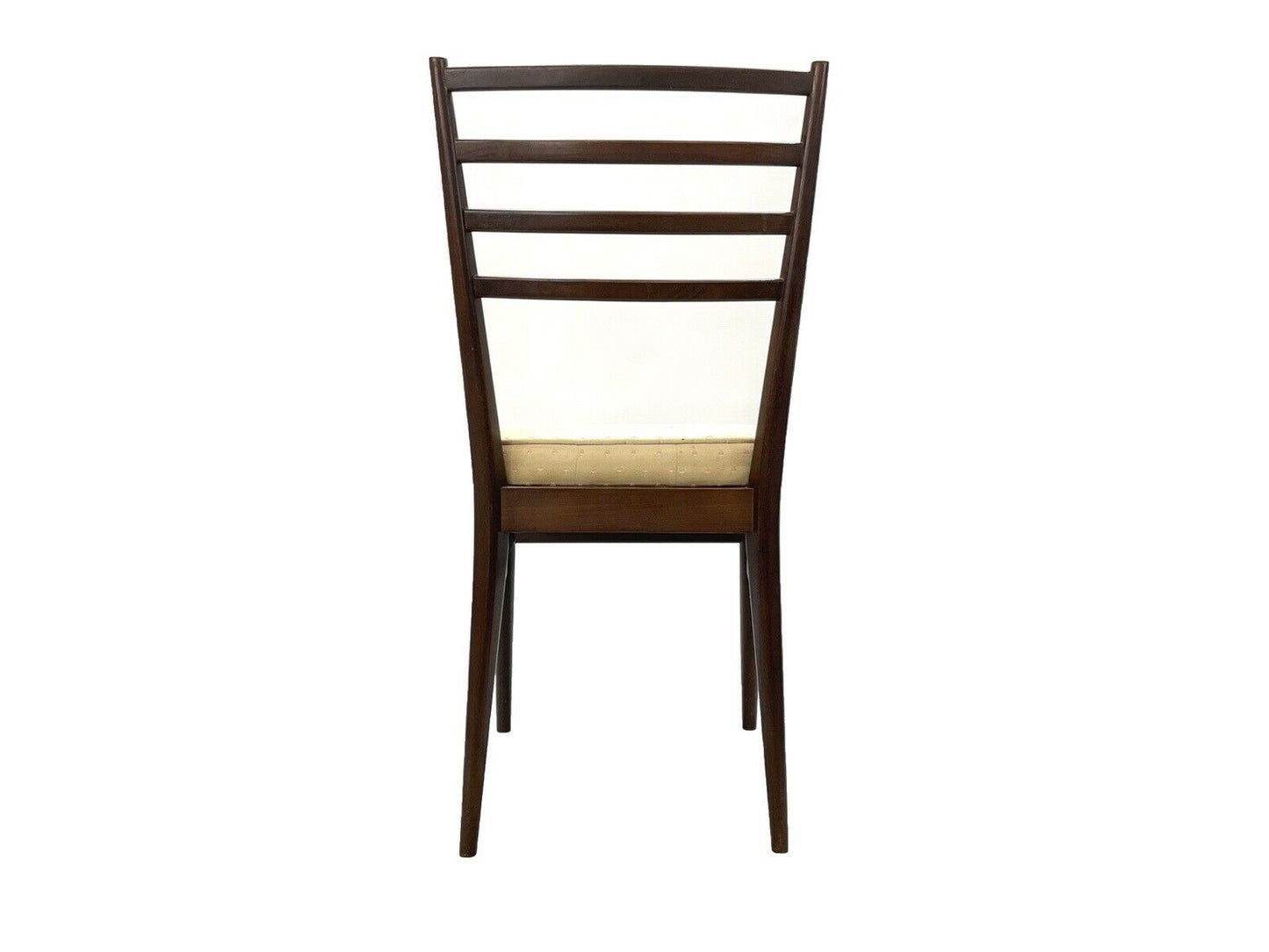 Meredew, Vintage Set Of 6 Mahogany Stain, Ladder Back Dining Chairs