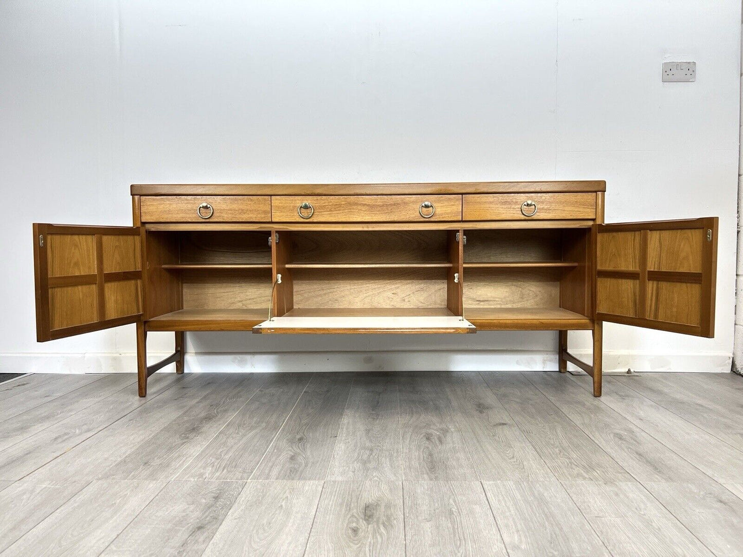 Nathan Squares, Teak Mid Century Sideboard