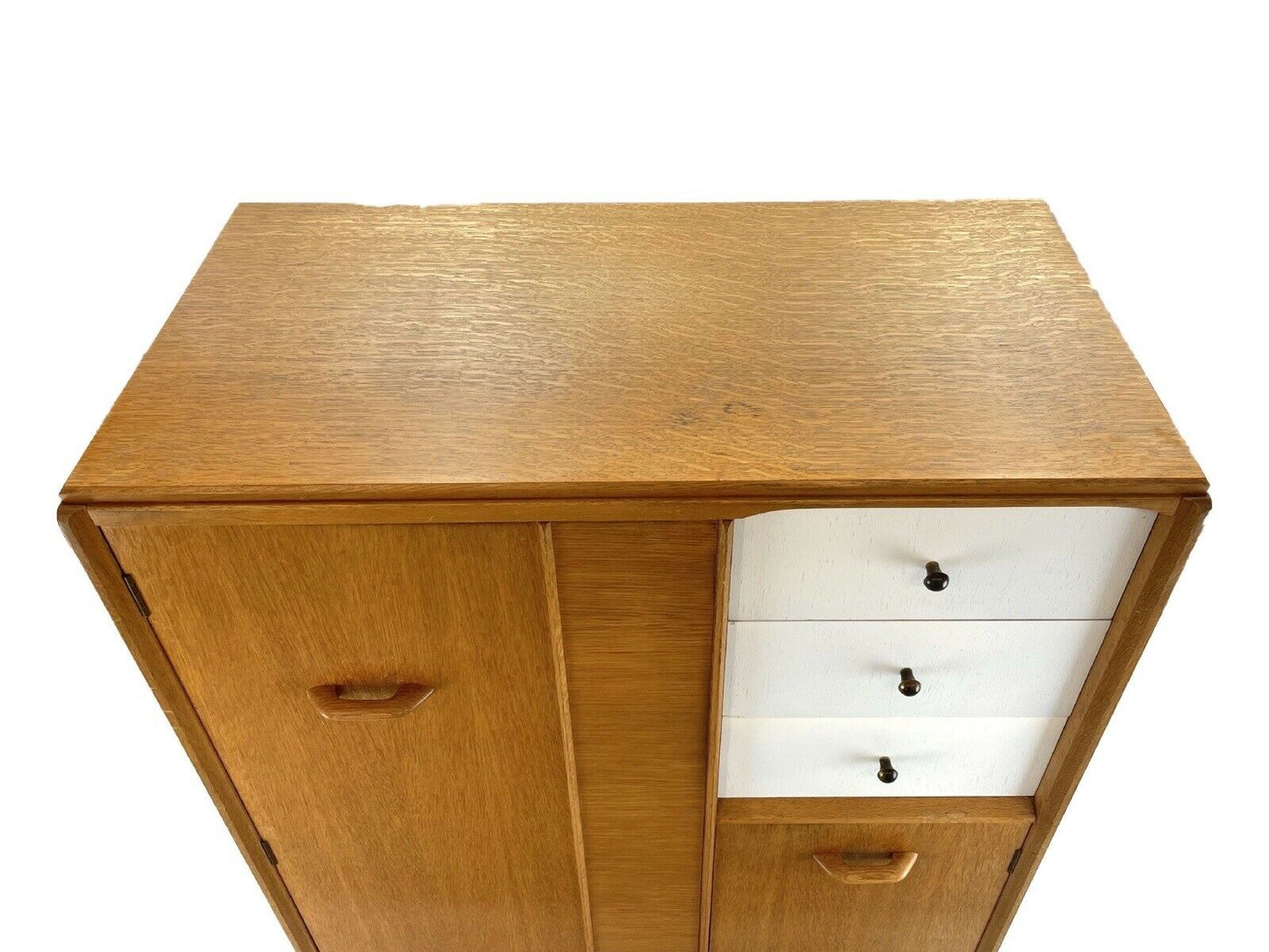 G Plan / E Gomme - China White Gents Wardrobe / Compactum