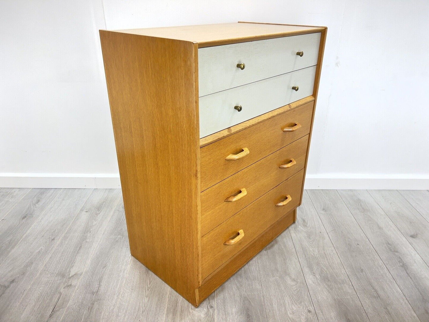 G Plan / E Gomme - China White Chest of 5 Drawers