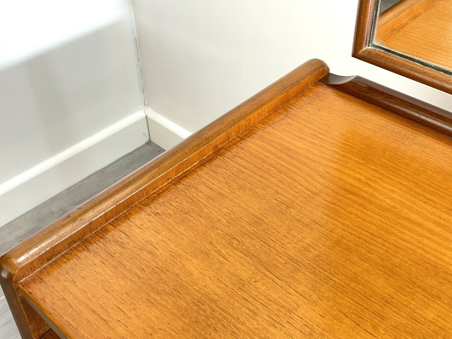 White and Newton, Retro Teak Dressing Table with Mirror