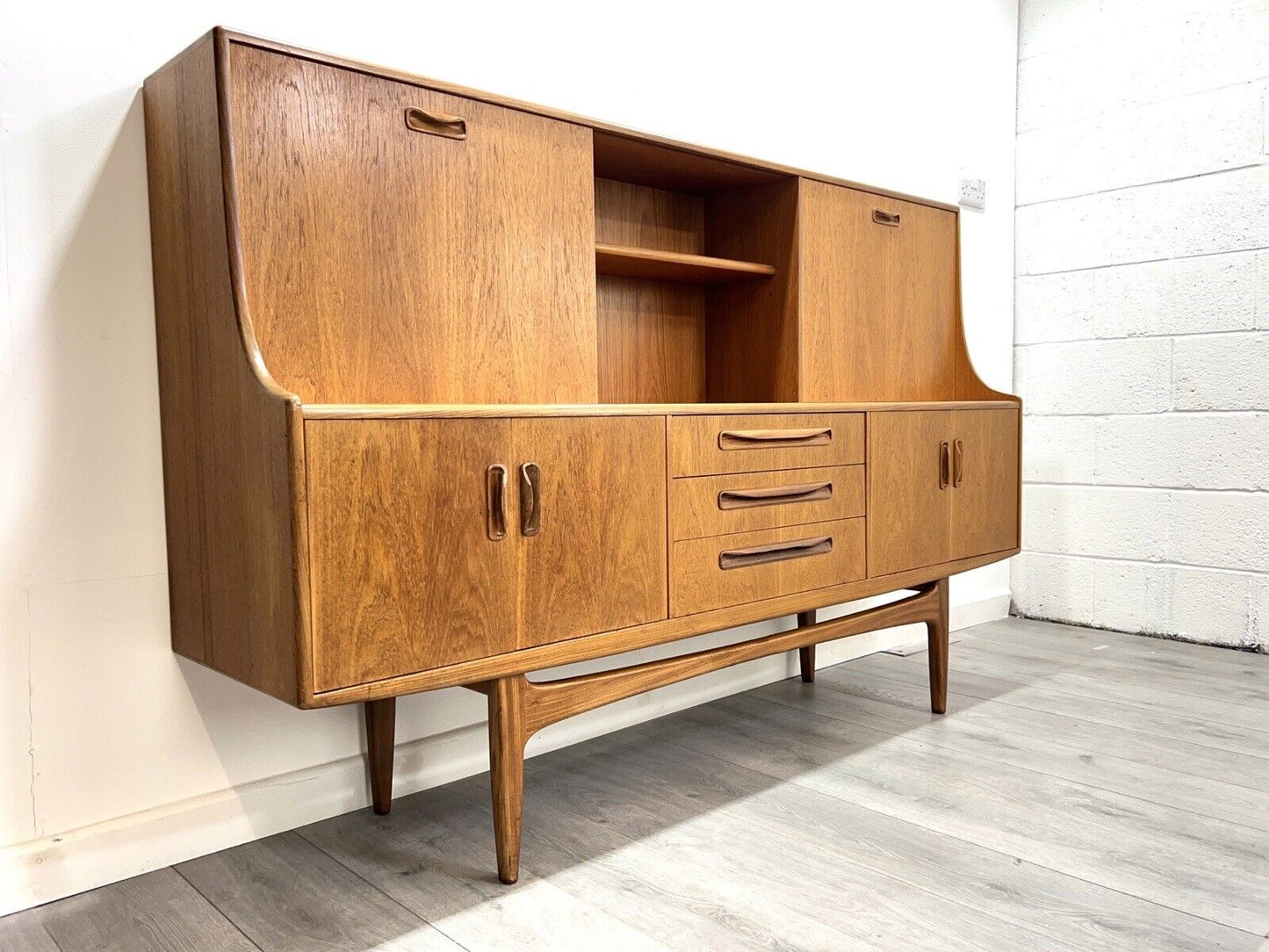 G Plan Fresco, Mid Century Teak Highboard / Tall Sideboard