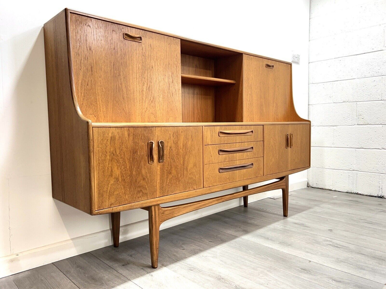 G Plan Fresco, Mid Century Teak Highboard / Tall Sideboard