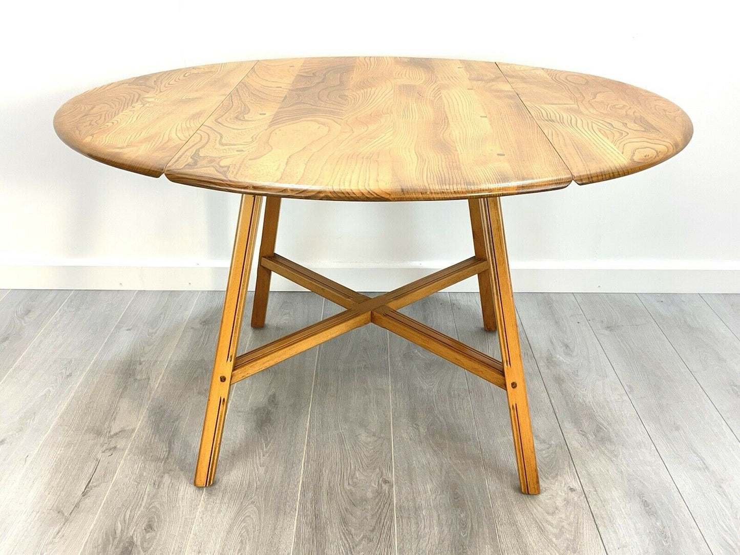 Ercol Model 377, Vintage Elm Drop Leaf Dining Table