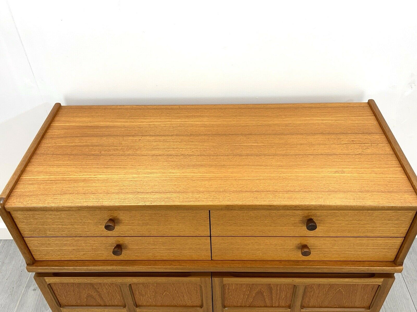 Nathan / Parker Knoll Squares, Mid Century Teak Compact Sideboard / Cupboard