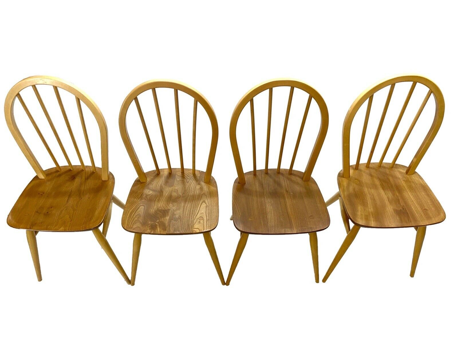 Set Of 4, Ercol 370 Windsor Chairs