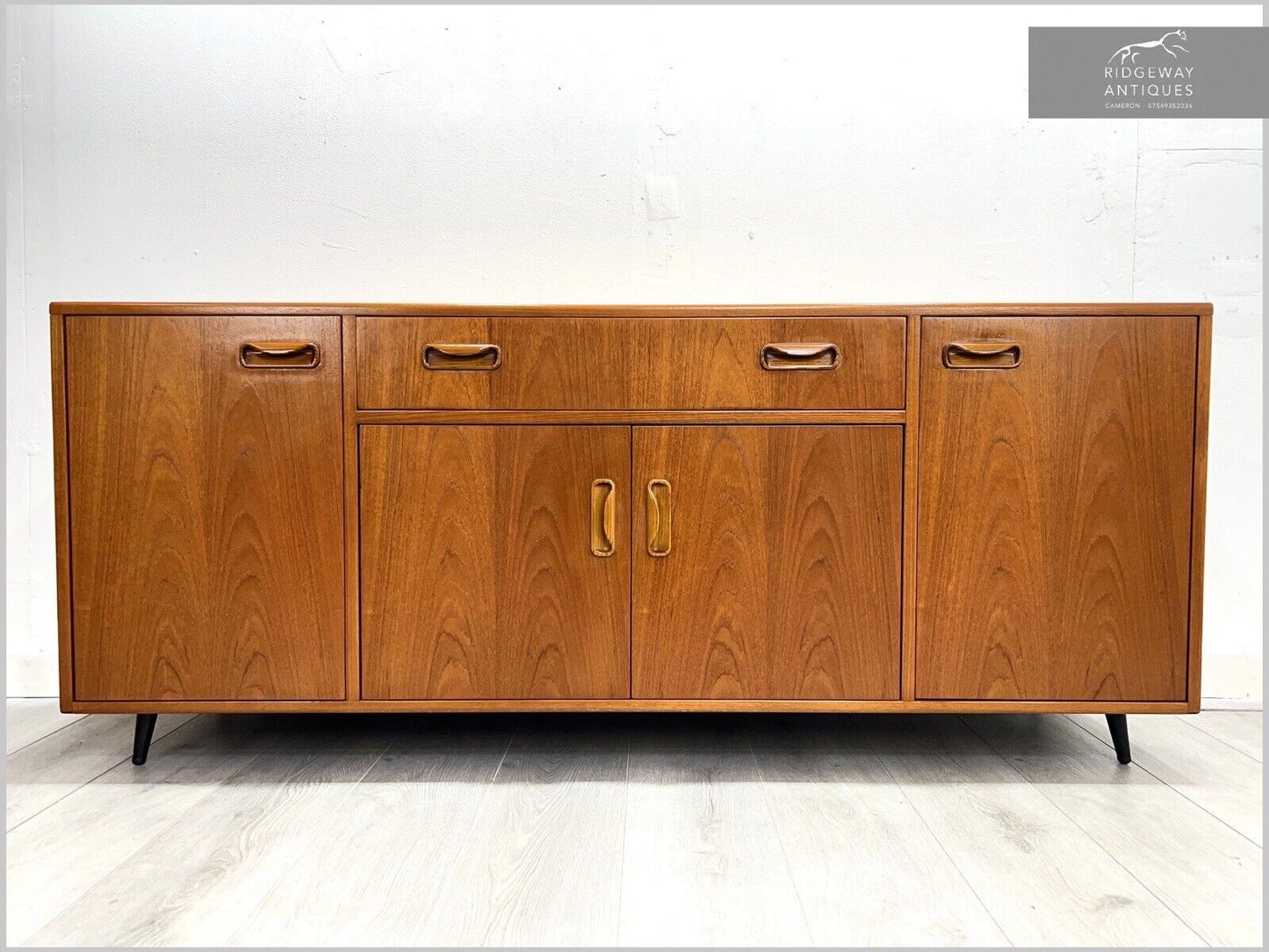 G Plan Fresco, Mid Century Teak Sideboard on Dansette Legs