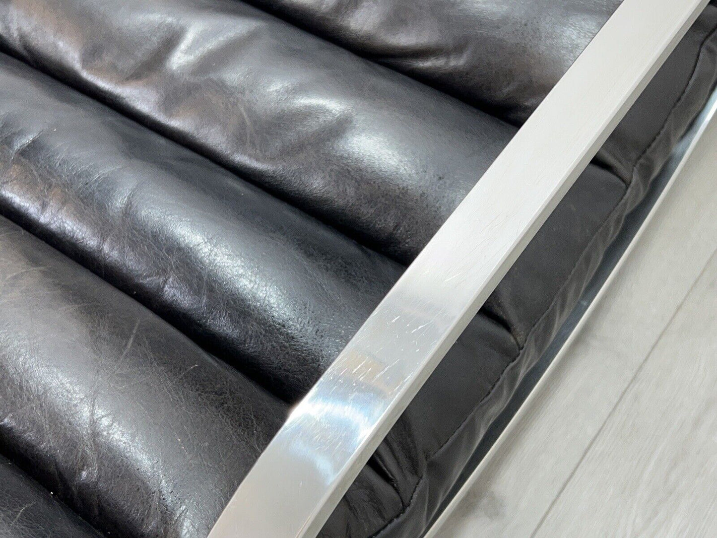 Halo Scott, Modern Leather and Chrome Accent / Lounge Chair for John Lewis