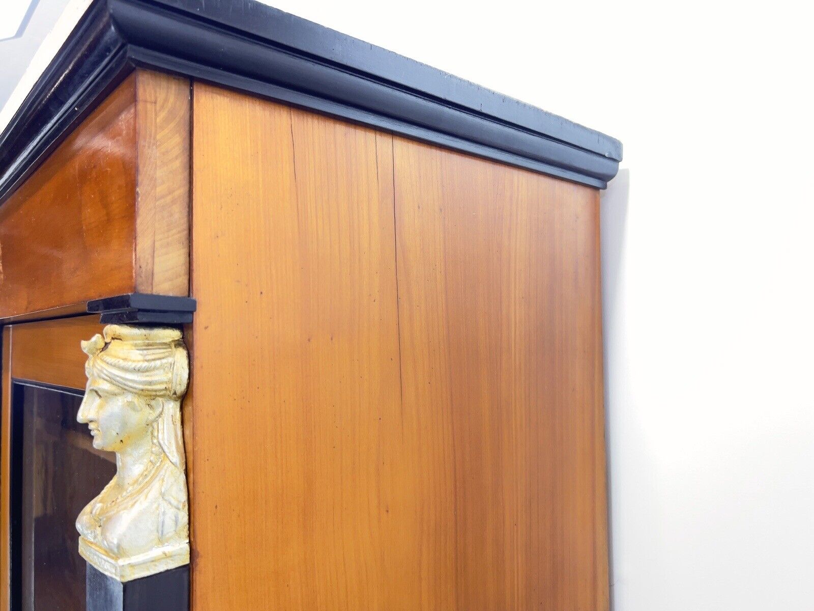 19th Century French Empire Style Vitrine / Display Cabinet with Ormolu Details