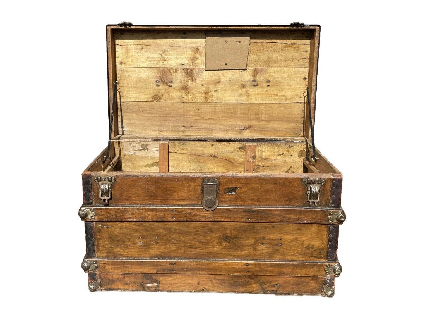 Antique Flat Top Trunk / Chest