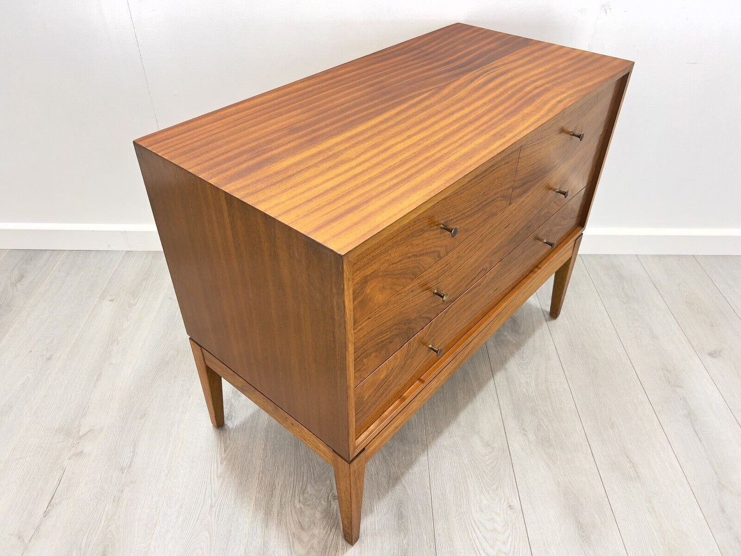 Peter Hayward for Uniflex, Mid Century, Walnut Chest of Drawers